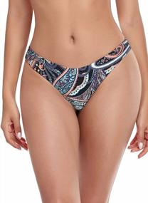 img 4 attached to RELLECIGA Brazilian Bikini Bottoms With Cheeky Cut For Women