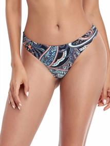 img 3 attached to RELLECIGA Brazilian Bikini Bottoms With Cheeky Cut For Women