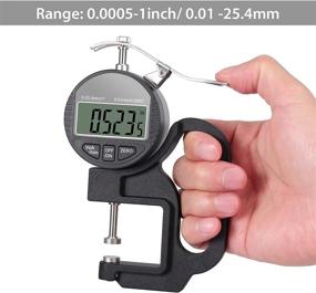 img 3 attached to Neoteck Digital Thickness Gauge 1 Inch/25.4Mm, 0.0005"/ 0.01Mm, Thickness Meter Precise Electronic Micrometer With LCD Display