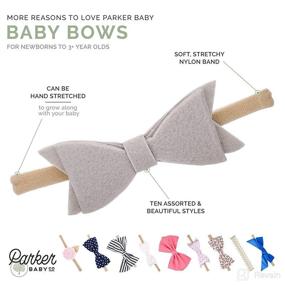 img 3 attached to 🎀 Parker Baby Girl Headbands and Baby Bows: Assorted 10 Pack of Hair Accessories for Girls - The Essentials Set
