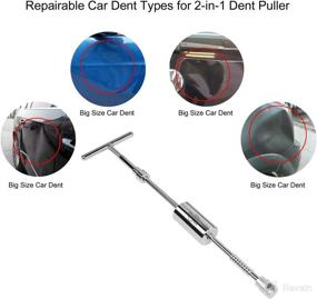 img 3 attached to 🔧 Paintless Dent Repair Puller Kit by Super PDR - Dent Puller Tool with 18pcs Pulling Tabs for Car Auto Body Hail Damage Removal