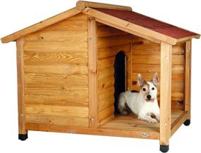 img 4 attached to 🏠 Medium Rustic Dog House by TRIXIE Pet Products: Perfect for Pet's Comfort