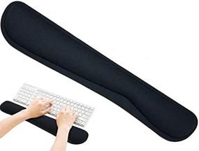 img 4 attached to Comfortable Wrist Rest For Gaming And Office Keyboards With Memory Foam Pad