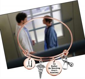 img 2 attached to ENSIANTH Grey'S Anatomy Gift Bracelet - Perfect For Fans Of The Show