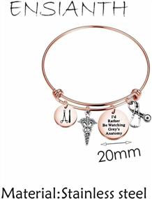 img 3 attached to ENSIANTH Grey'S Anatomy Gift Bracelet - Perfect For Fans Of The Show