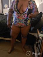 img 1 attached to Aleumdr Women'S Printed Swimsuit: Zip Front, Half/Long Sleeve - S-XXL review by Derrick Patterson