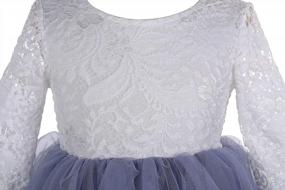 img 1 attached to 👸 Princess Birthday Party Dresses - Tutu Lace Cake Dress Skirts for Flower Girls