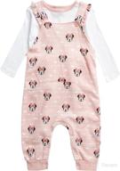 disney girls minnie mouse overall logo