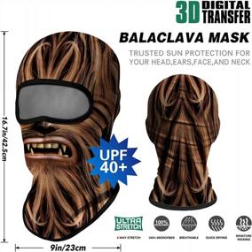 img 2 attached to Venswell 3D Balaclava Ski Mask Cool Skull Animal Full Face Mask Cycling/Motorcycle/Halloween