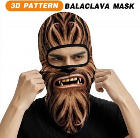 img 3 attached to Venswell 3D Balaclava Ski Mask Cool Skull Animal Full Face Mask Cycling/Motorcycle/Halloween