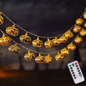 img 4 attached to Brighten Up Your Halloween With ILLUMINEW 30 LED Pumpkin Decoration Lights!