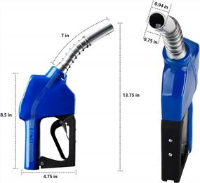 img 2 attached to EONLION Auto Shut-Off 3/4"NPT Fuel Nozzle - High Flow, Automatic Refilling For Diesel, Kerosene & Biodiesel (Blue)