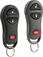 high-quality car key fob keyless entry remote set (1999-2001 jeep cherokee, 1999-2004 jeep grand cherokee) - 2-piece pack with gq43vt9t, 56036860 логотип