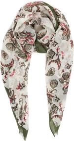 img 4 attached to Lightweight Paisley Fashion Winter Scarves Women's Accessories : Scarves & Wraps