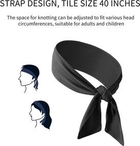 img 2 attached to Stay Comfortable And Focused With 8 Pack Men'S Non-Slip Workout Headbands