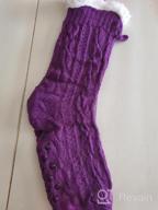img 1 attached to Women'S Non-Slip Fleece Slipper Socks, Soft & Cozy Winter Warmth For Home review by Francisco Duncan