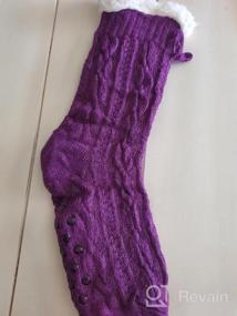 img 5 attached to Women'S Non-Slip Fleece Slipper Socks, Soft & Cozy Winter Warmth For Home