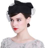 👒 oridoor british pillbox wedding fascinator: enhance your special occasion look with exquisite women's accessories логотип