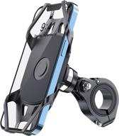 🚲 abovetek bike phone mount, 360° rotatable bike phone holder for motorcycle, stable bicycle handlebar phone mount for smartphones 4.7" to 6.7" - 3 size diameters rubber ring included logo