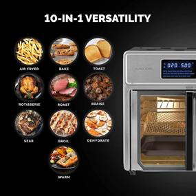 img 2 attached to Stainless Steel 10-In-1 Kalorik MAXX® Complete Digital Air Fryer Oven With 26 Quart Capacity, Up To 500°, 14 Accessories, And 60 Recipe Cookbook, 1750W Countertop Toaster Oven Air Fryer Combo