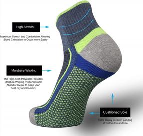 img 1 attached to Breathable Cushioned Cotton Low Cut Socks For Men - Ideal For Athletic Sports, Exercise, And Performance With Mesh Ventilation And Comfort Fit