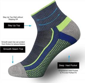 img 2 attached to Breathable Cushioned Cotton Low Cut Socks For Men - Ideal For Athletic Sports, Exercise, And Performance With Mesh Ventilation And Comfort Fit
