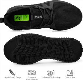 img 1 attached to Men'S Lightweight Road Running Shoes: Breathable, Non-Slip Tennis Sneakers For Walking And Gym Workouts
