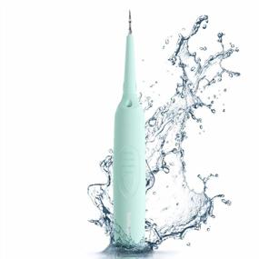 img 3 attached to Uniharpa портативный электрический зубной камень средство для удаления зубного камня зубной скейлер зубы пятно полировальные палочки скребок 2 в 1 синий