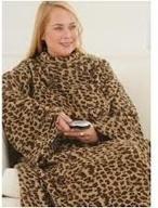 lavish leopard snuggie blanket logo