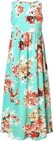 img 3 attached to Dresses Floral Summer Holiday Sun Dress Girls' Clothing : Dresses