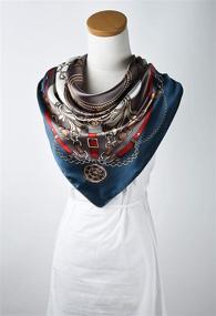 img 2 attached to Corciova Feeling Headscarf Munsell Flowers Women's Accessories and Scarves & Wraps