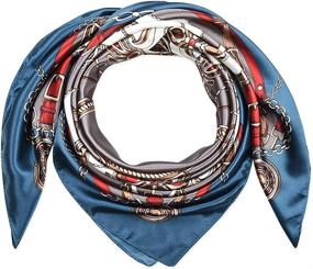 img 4 attached to Corciova Feeling Headscarf Munsell Flowers Women's Accessories and Scarves & Wraps