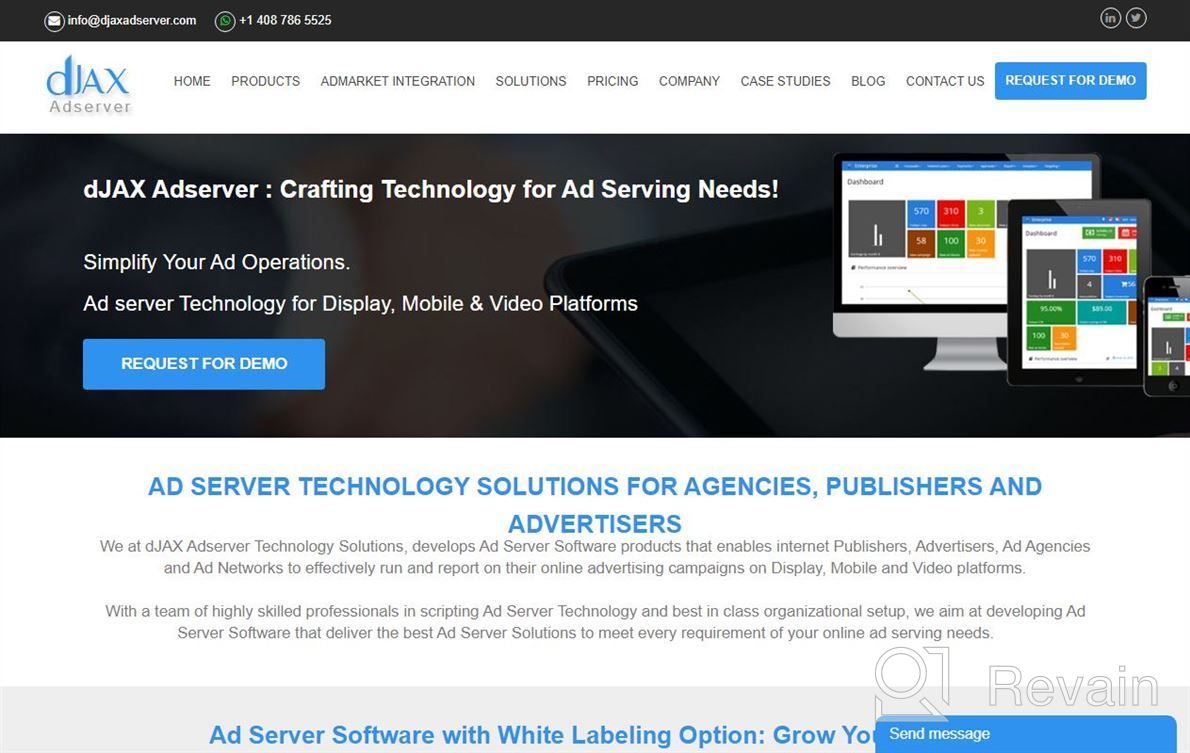 img 1 attached to dJAX Ad Server for Agencies review by Vivek Allen