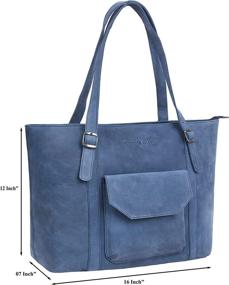 img 3 attached to Antonio Valeria Premium Leather Shoulder Women's Handbags & Wallets ~ Totes