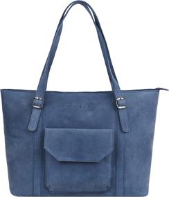 img 4 attached to Antonio Valeria Premium Leather Shoulder Women's Handbags & Wallets ~ Totes