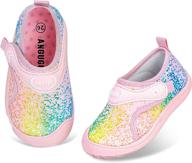 angugu water toddlers little unicorn girls' shoes : athletic logo