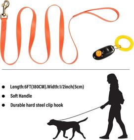 img 2 attached to 🐾 Waterproof Dog Leash Lead for Training with Odor-Proof, Rust-Resistant Hardware – Ideal for Medium and Large Puppy Breeds