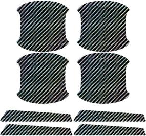 img 3 attached to Car Door Handle Scratch-Resistant Carbon Fiber Protective Film Compatible With Mercedes Benz Anti-Scratch Sticker Door Side Paint Protection Door Handle Protection Film Car Accessories(8Pcs)