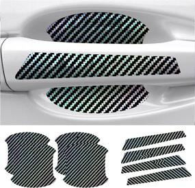 img 2 attached to Car Door Handle Scratch-Resistant Carbon Fiber Protective Film Compatible With Mercedes Benz Anti-Scratch Sticker Door Side Paint Protection Door Handle Protection Film Car Accessories(8Pcs)