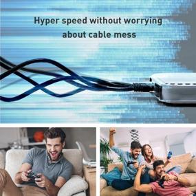 img 3 attached to High-Speed Gaming And Networking With Weatherproof Shielded Cat8 Ethernet Cable - 15Ft Gold Plated RJ45 Connectors, 40Gbps 2000Mhz F/FTP LAN Cables For Xbox, PC, Modem, And Router