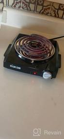 img 5 attached to CUKOR Portable Electric Single Coil Burner With Non-Slip Rubber Feet - 1100 Watt, Perfect For Outdoor Cooking And Kitchen Cooktop Use