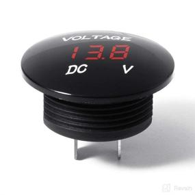 img 3 attached to 💦 Waterproof Voltmeter: Mini Digital Display Voltage Meter - 12V-24V Red LED Tester for Car Motorcycle Auto Truck Campervan