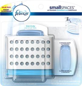 img 4 attached to Fresher Air Guaranteed: Febreze Small Spaces Starter Kit and Refills, Linen/Sky Fragrance, Value Pack