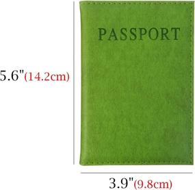 img 1 attached to Honbay Passport Holder Friendly Leather Travel Accessories via Passport Covers