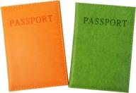 honbay passport holder friendly leather travel accessories via passport covers logo