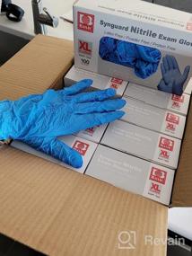 img 5 attached to Basic Medical Blue Nitrile Exam Gloves - Latex-Free & Powder-Free - NGPF-7003 (Case Of 1,000), Large