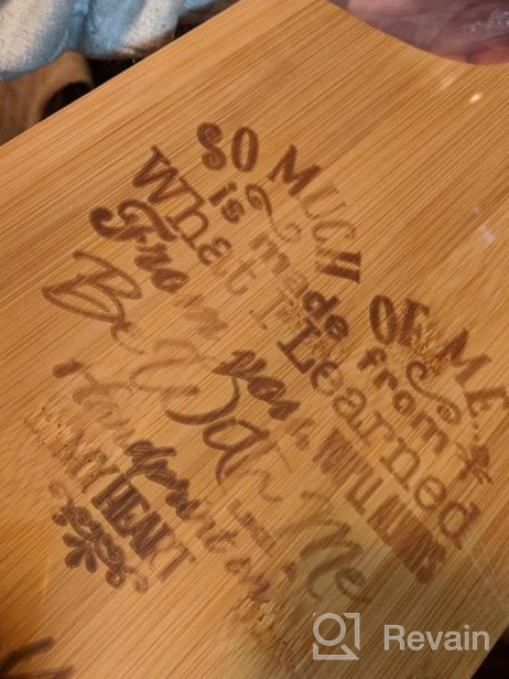 img 1 attached to Mothers Day Gifts, Christmas Gift For Mom - LANGXUN Personalized Engraved Bamboo Cutting Board For Mothers Day Gifts, Mothers Birthday Gift, Mom And Grandma Gift, Mom Gifts From Daughter review by Roosevelt Weaver