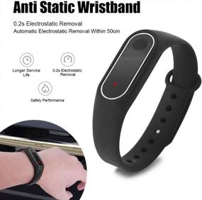 img 2 attached to Yosoo Automatic Static Eliminator Wristband, Electrostatic Removal Bracelet Removal Static Wrist Strap For Women Men Kids Elder