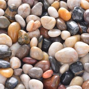 img 4 attached to 🪨 Versatile 2.7lb River Rock Stones Pebbles: Natural Decorative Polished Mixed Gravel for Plant Aquariums, Landscaping, Ponds, Terrariums, Vase Fillers & DIY Home Decor