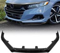 🚘 glossy black archaic front bumper lip spoiler for honda accord sedan 2021-2022 логотип